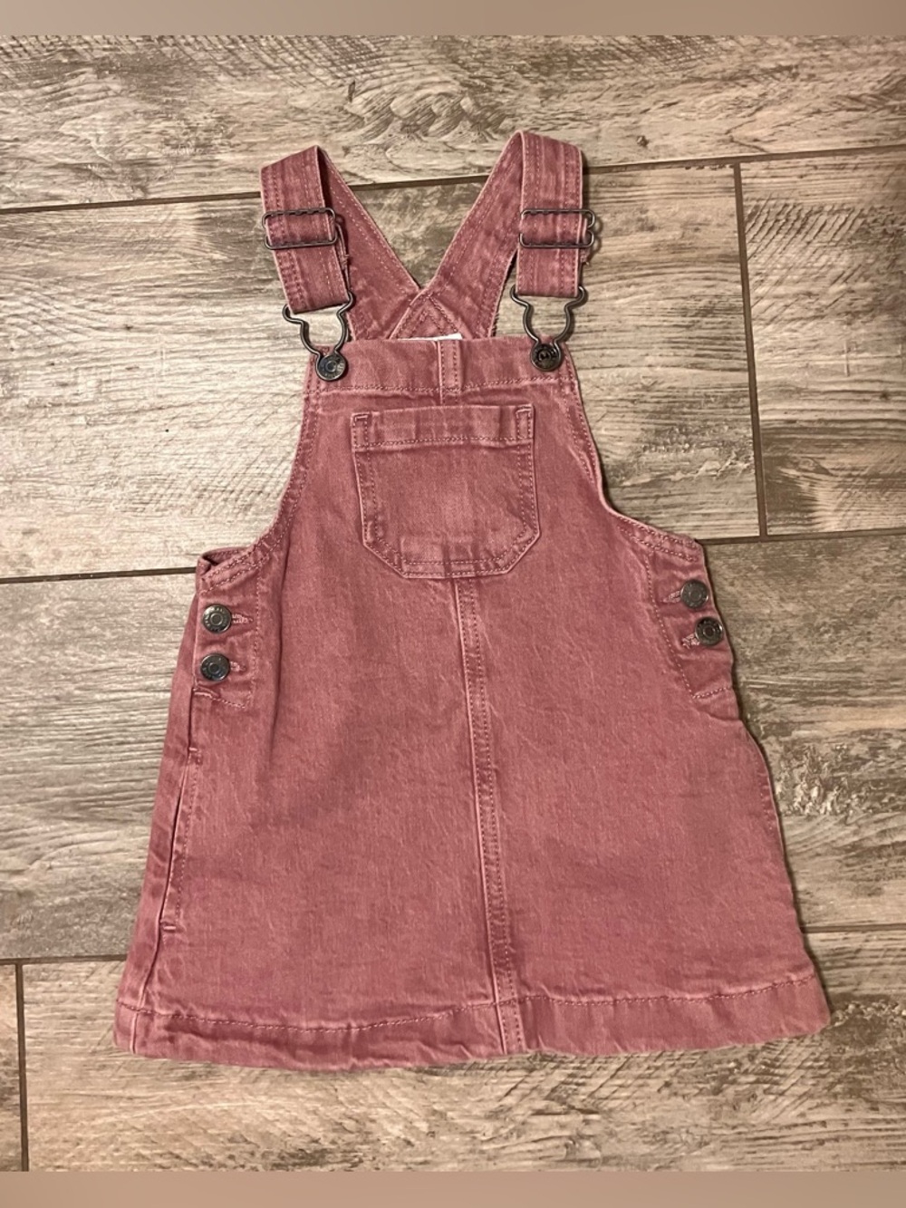 Cat & Jack Dusty Rose Denim Overall Dress